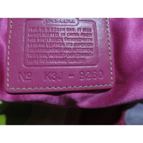 Coach 2004 Special Edition Hamilton Hobo Poppies for Peace Suede & Leather bag - Picture 10 of 13